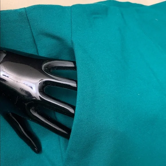 Liz Claiborne Bold Emerald 4 Way Stretch Wide Leg Pants with pockets Size XL $54 - Picture 7 of 13